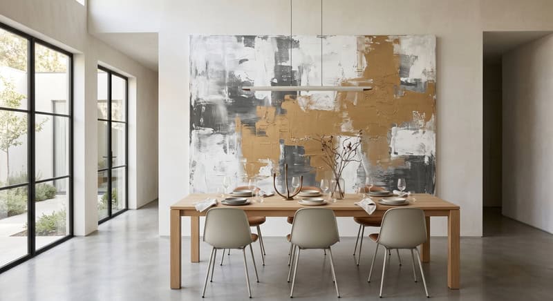 Modern and contemporary abstract painted wall art