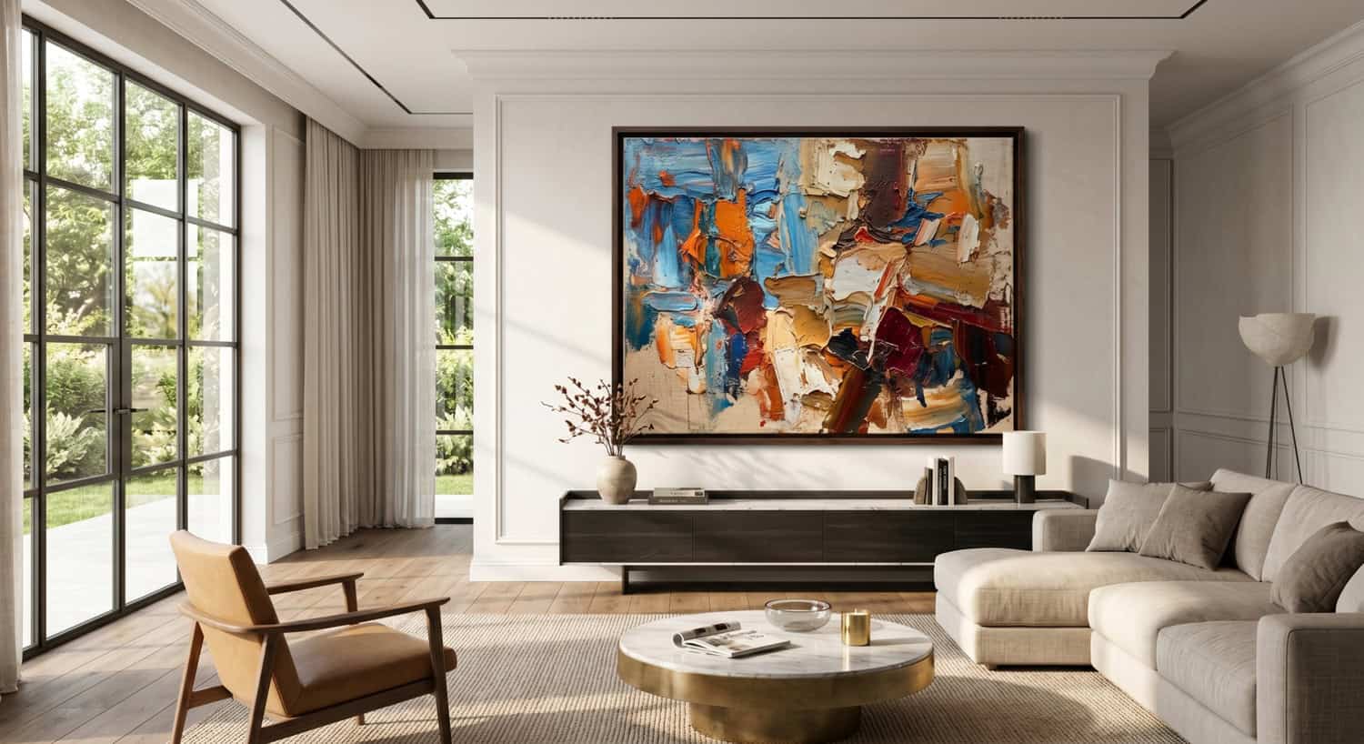 painted wall art infused with human presence