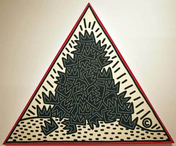 Haring, PIle of crown 1988, Homage to Basquiat
