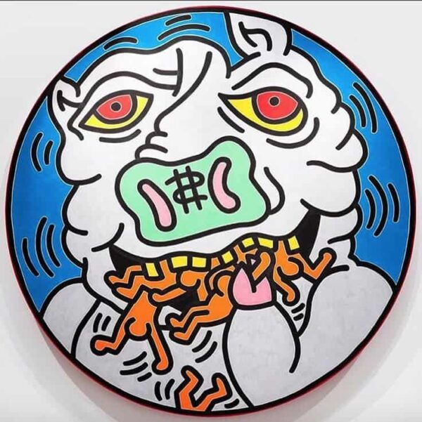 Keith Haring, Untitled round 1988