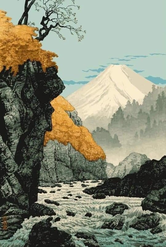 Takahashi Shotei, Hiroshima At the Foot of Mount Ashitaka 1932