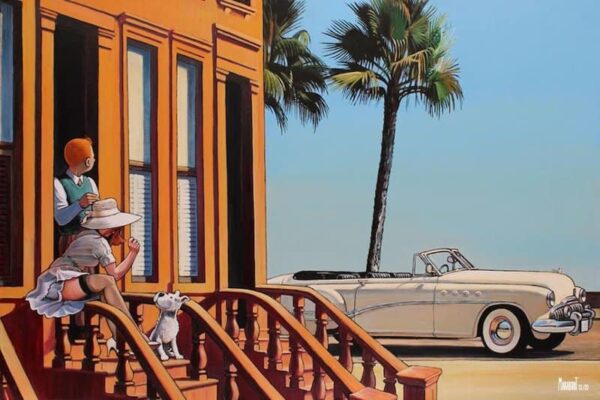 Tintin Hopper Before the trip par Xavier Marabout