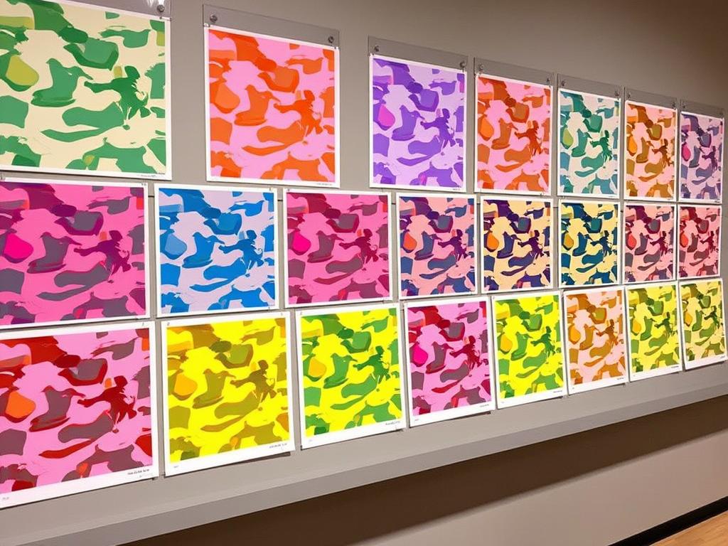 Andy Warhol Camouflage prints series available at Poppins Shop