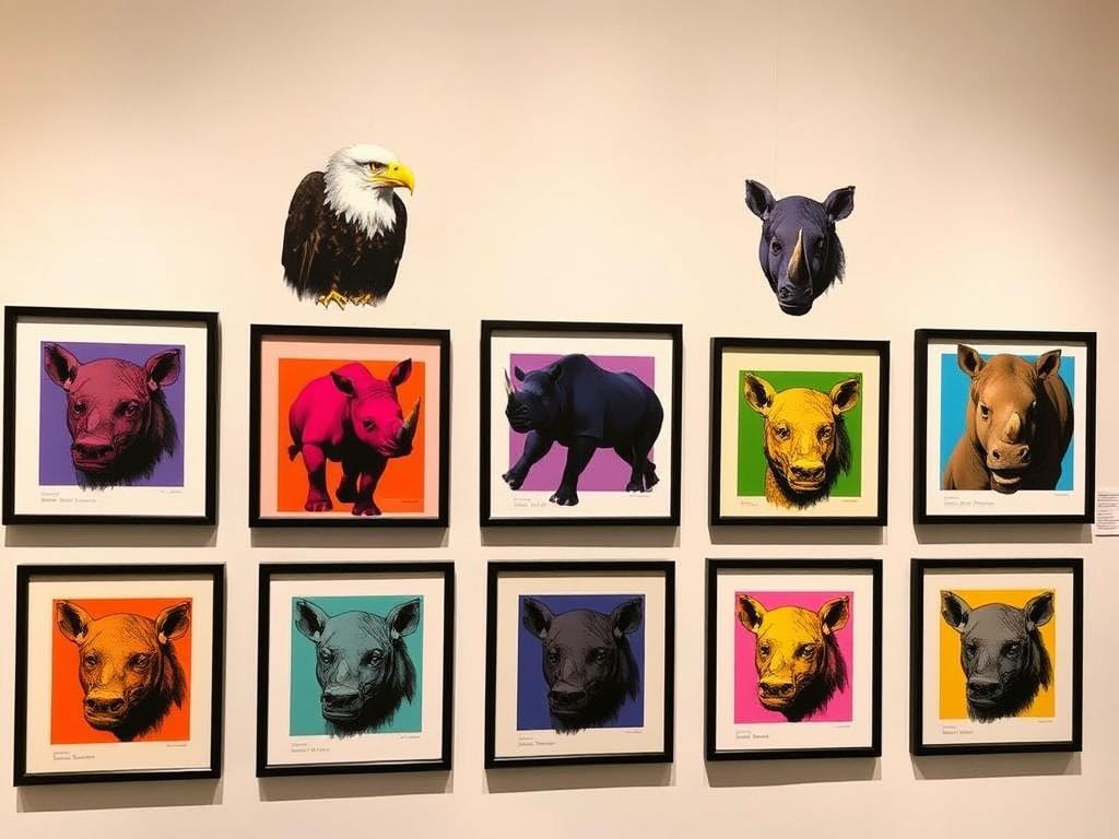 Andy Warhol Endangered Species prints series at Poppins Shop
