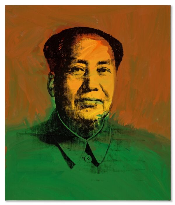 Andy Warhol Mao Painting Brown And Green
