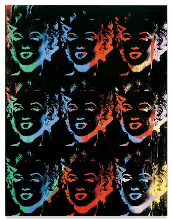 Andy Warhol, Nine Marilyns - Reversal Series