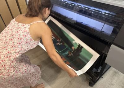 High-quality large format printing on a wide printer at Poppins Shop.