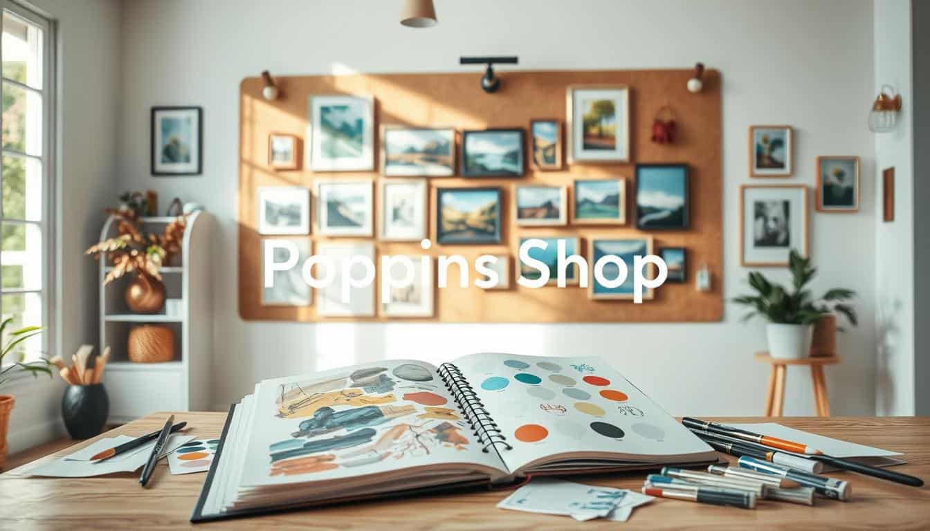 Framed art wall with various artwork, perfect for learning how to hang and arrange art decoratively.