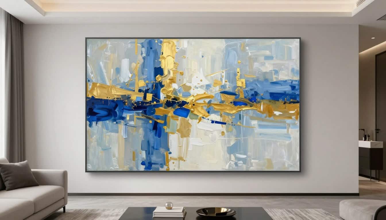 Large affordable wall art abstract style in modern home