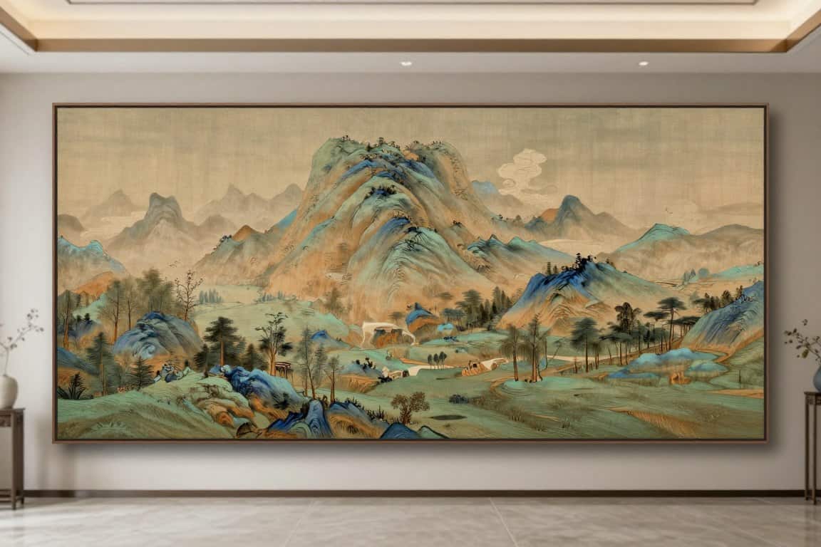 Large canvas artwork landscape style for living room