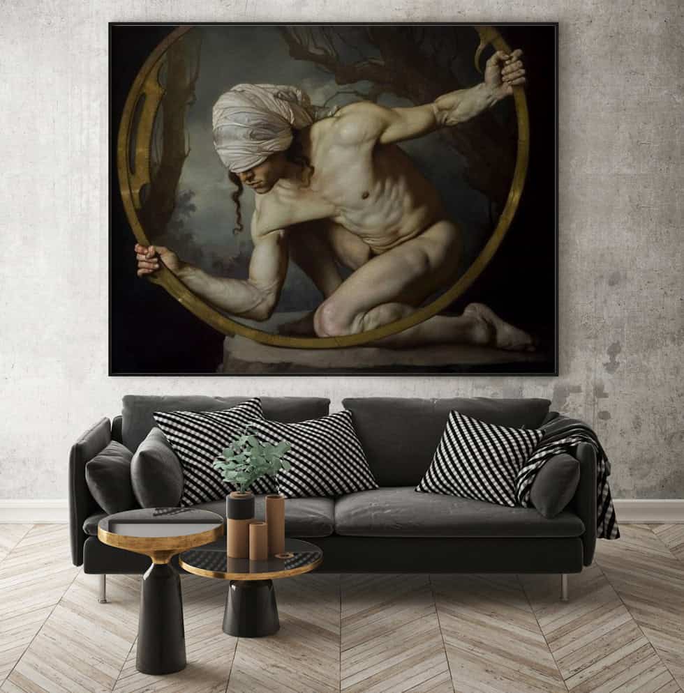A contemporary baroque art scene - Roberto Ferri, Narcissus