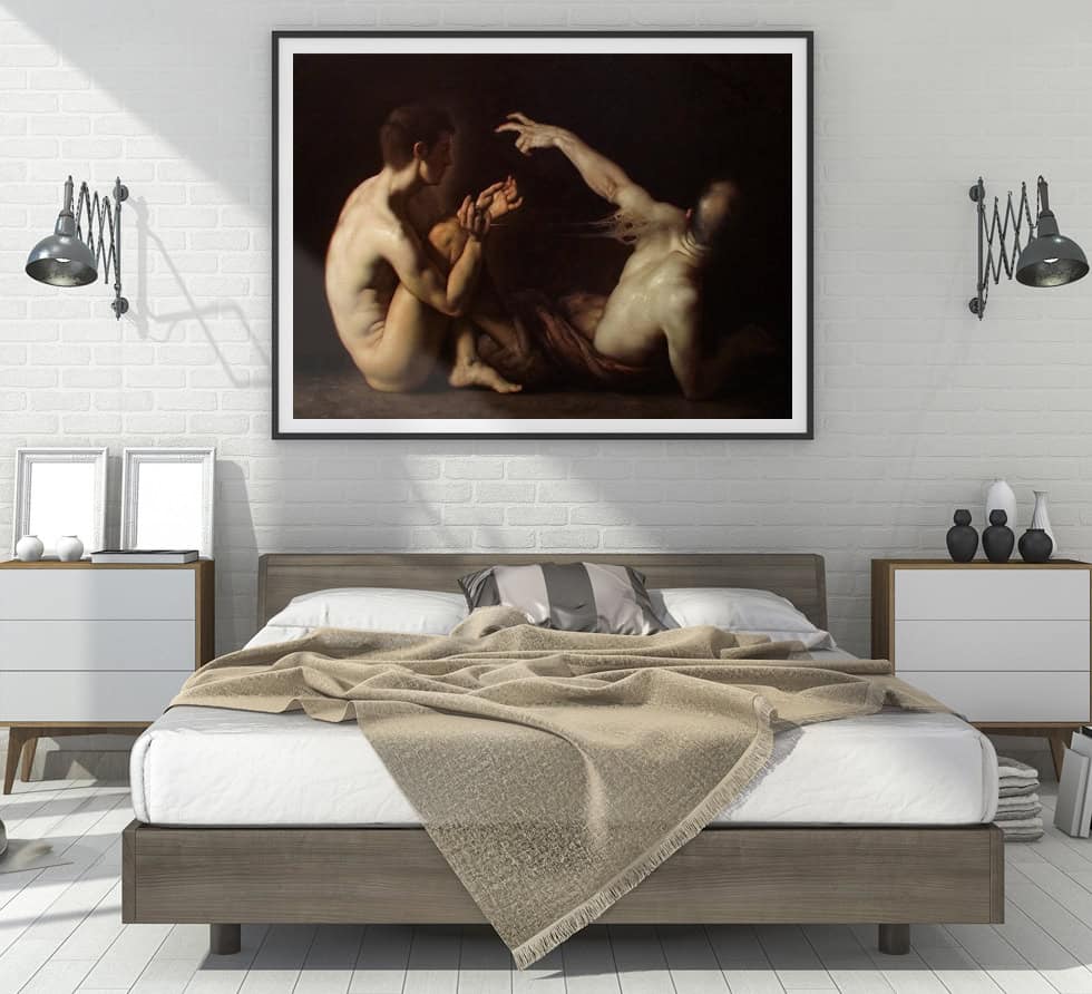 A contemporary baroque scene - Roberto Ferri, Noli Foras Ire - hurry up