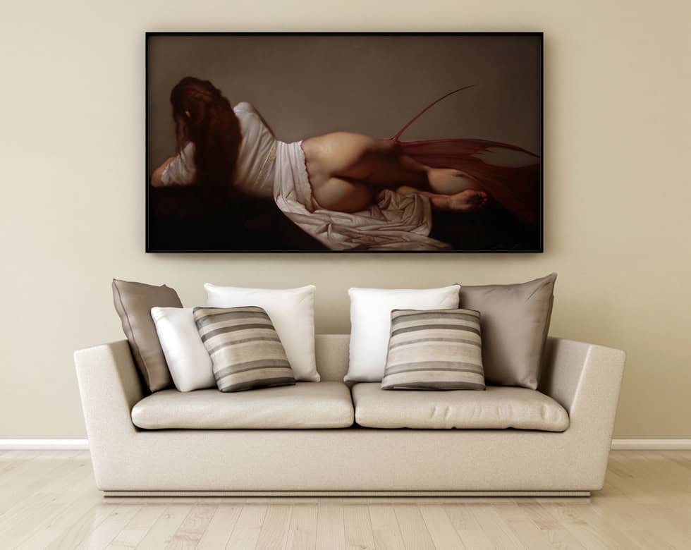 A large-scale artwork inspired by Roberto Ferri A large-scale artwork inspired by Roberto Ferri