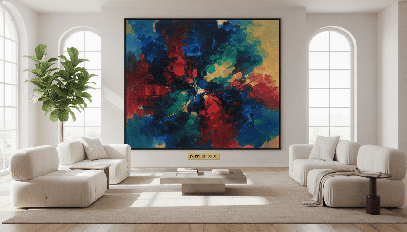 Oversized Painted Wall Art | Large Scale Studio Art