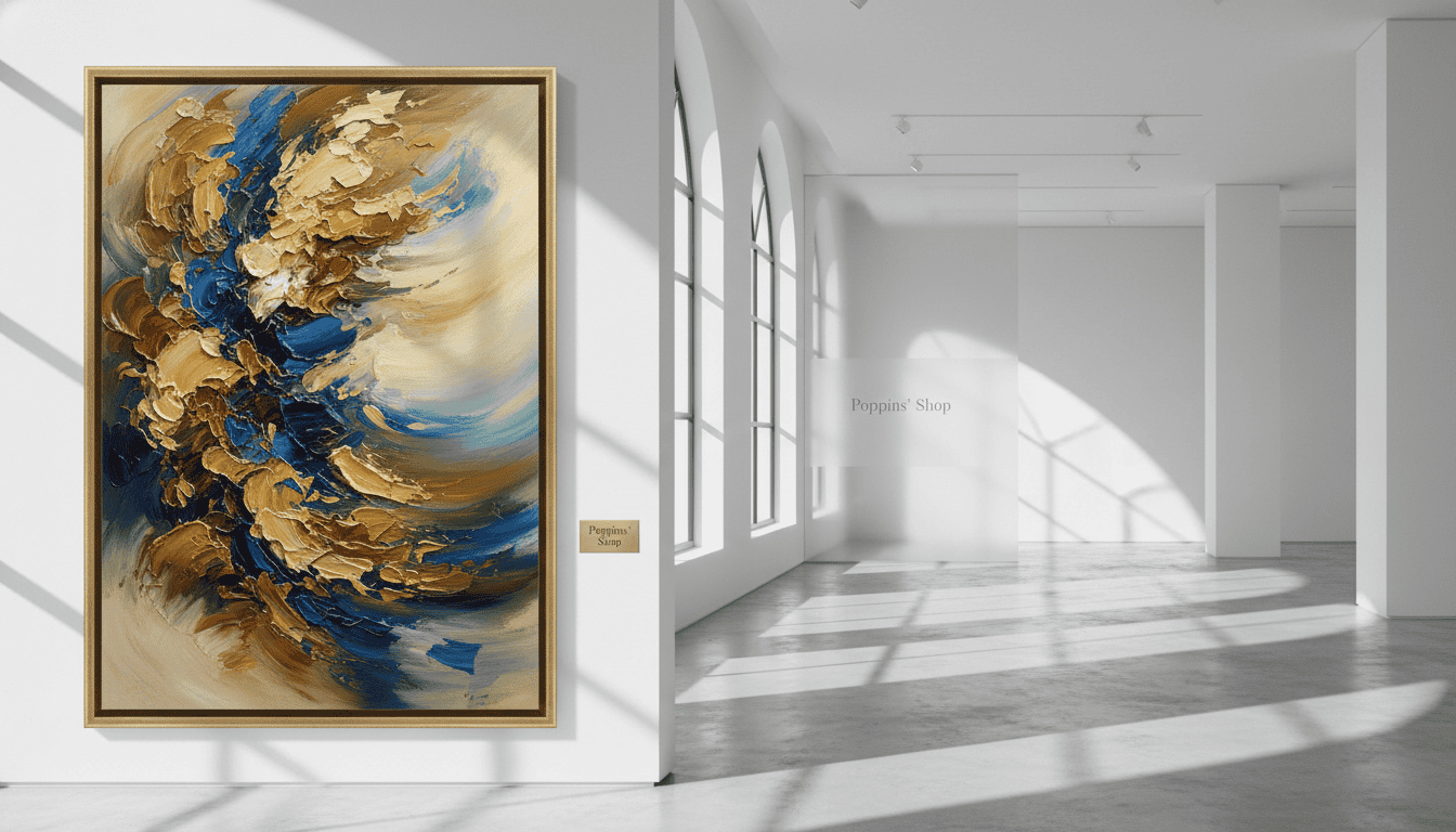 Abstract Painted Wall Art | Textured Canvas Artwork